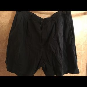 White Mountain Dark Blue Flat Front Shorts
